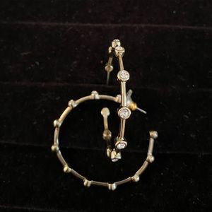 Hoop earrings with stud backing